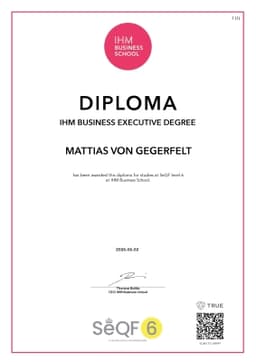 Diploma, IHM Business School