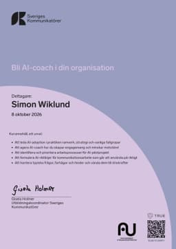 Diplom, Sveriges Kommunikatörer