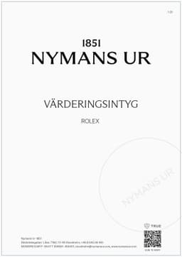 Värderingsintyg, Nymans Ur 1851