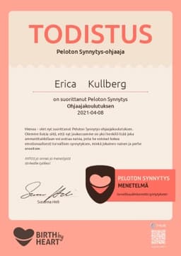 Todistus, Birth by Heart - Föda Utan Rädsla