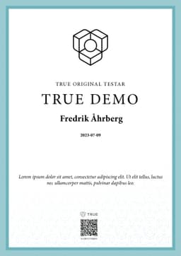 TRUE - DEMO, TRUE - Demo