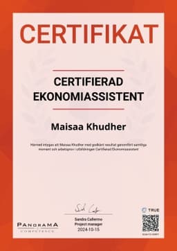 Certifikat Ekonomiassistent, Keystone Education - EMG