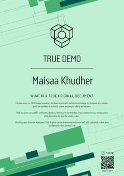 TRUE Award, TRUE - Original