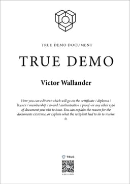 TRUE Demo Document, Tietoevry