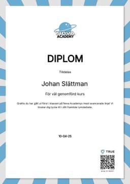 Diplom, Nova Academy