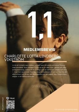 Medlemsbevis, HOLYCOMMS - 1,1