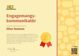 Certifikat, Hejengagemang