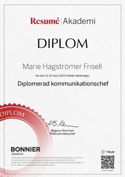 Diplom, Bonnier Akademi