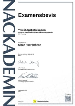 Examensbevis, Nackademin