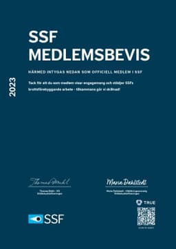 SSF Medlemsbevis, SSF - Svenska Stöldskyddsföreningen
